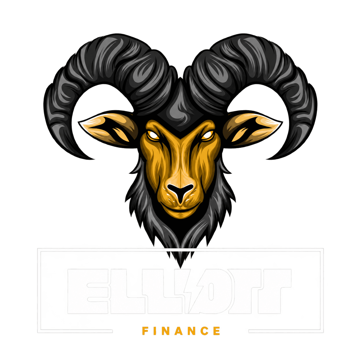 Cừu Đen Elliott Finance, biểu tượng đầu cừu đen và vàng